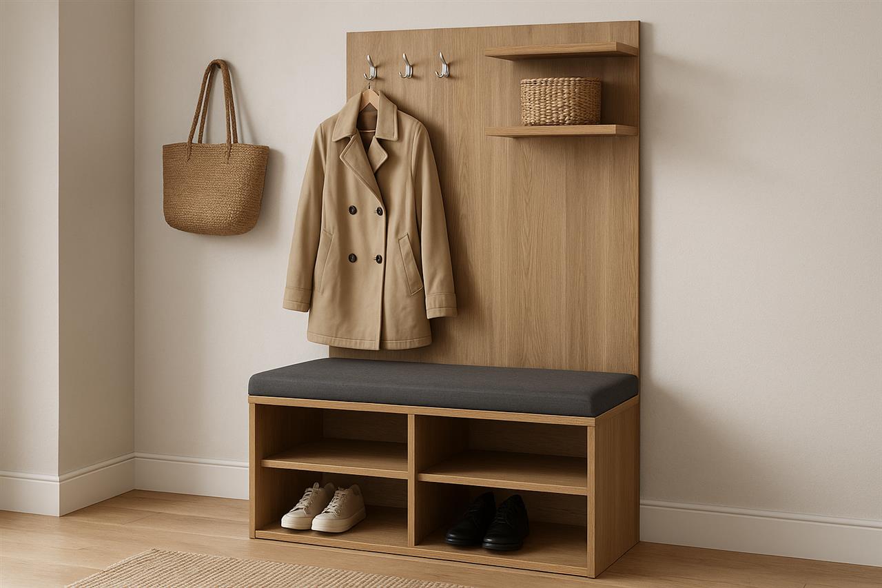 Entremøbel med siddeplads - funktionalitet møder design